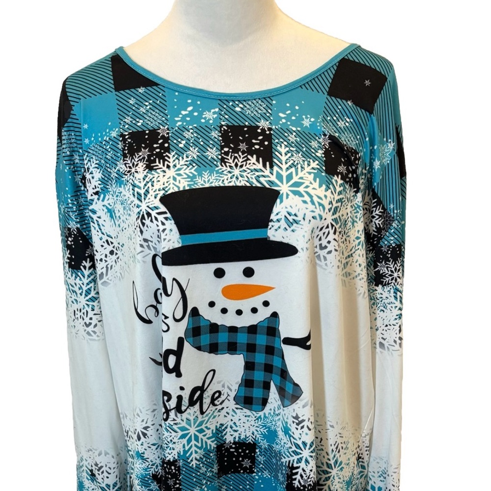 Baby It’s Cold Outside Snowman Top Size 3XL
